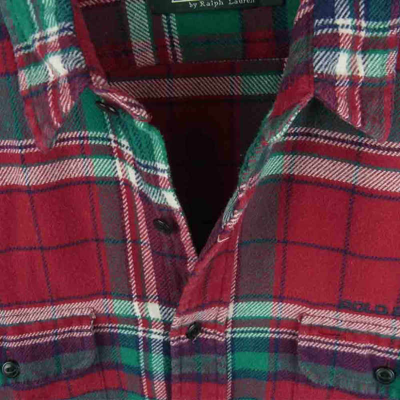 【USED】 80's ヴィンテージ 緑タグ ポロラルフローレン 長袖 シャツ
