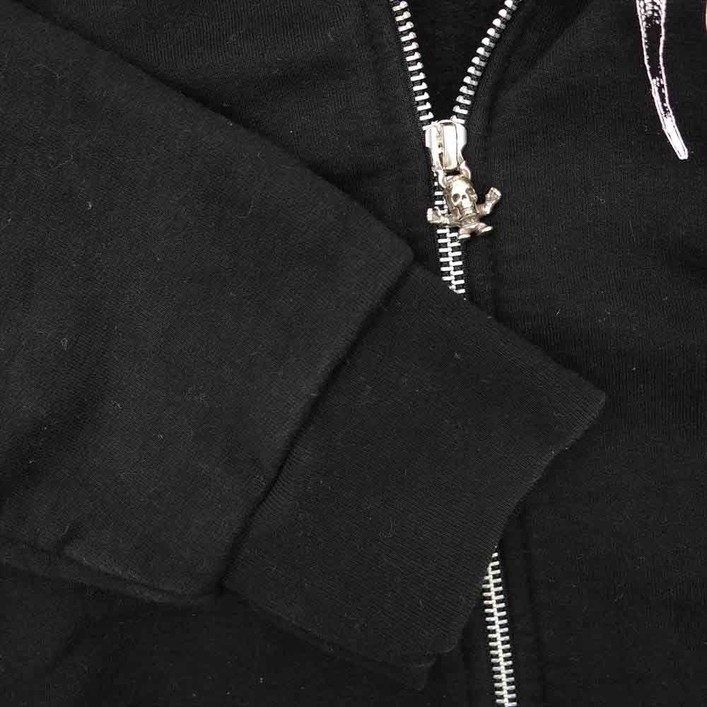 CHROME HEARTS クロムハーツ(原本無) 国内正規品 フォライ ハリス ティータ ジップ パーカー ブラック系 XL【中古】