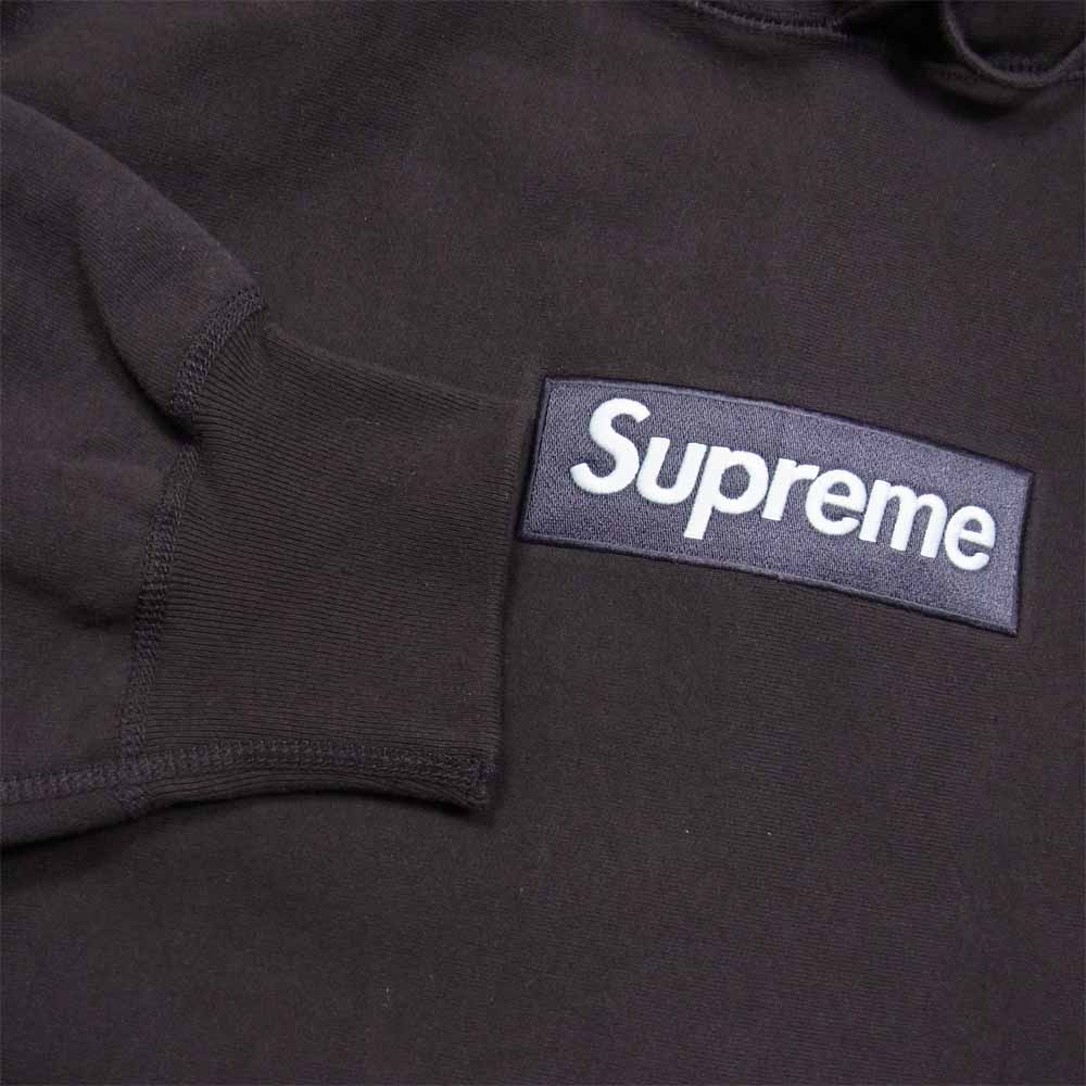 Supreme シュプリーム 21AW Box Logo Hooded Sweatshirt ボックスロゴ フーデッド スウェット プルオーバーパーカー ブラウン系 L【中古】