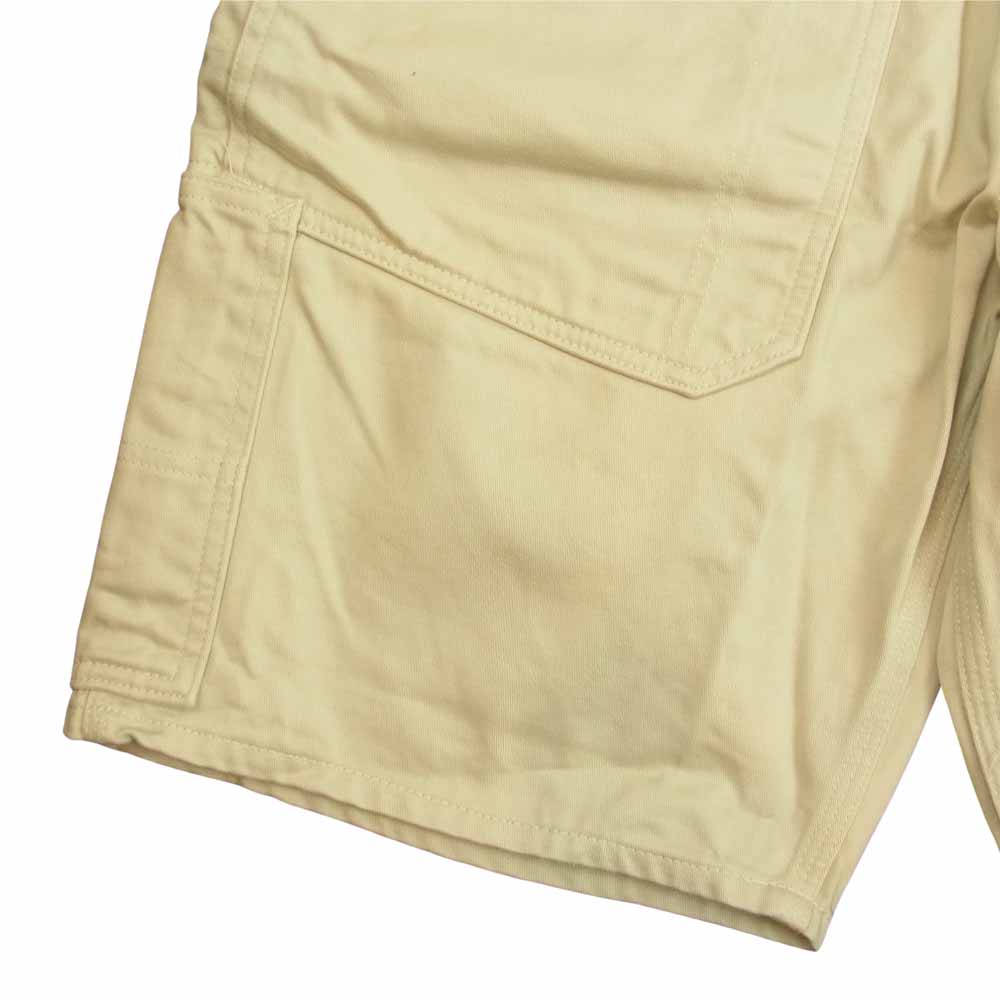 SASAFRAS ササフラス FALL LEAF PANTS 1/2 フォールリーフ ハーフパンツ ショーツ ホワイト オフホワイト系 L【中古】