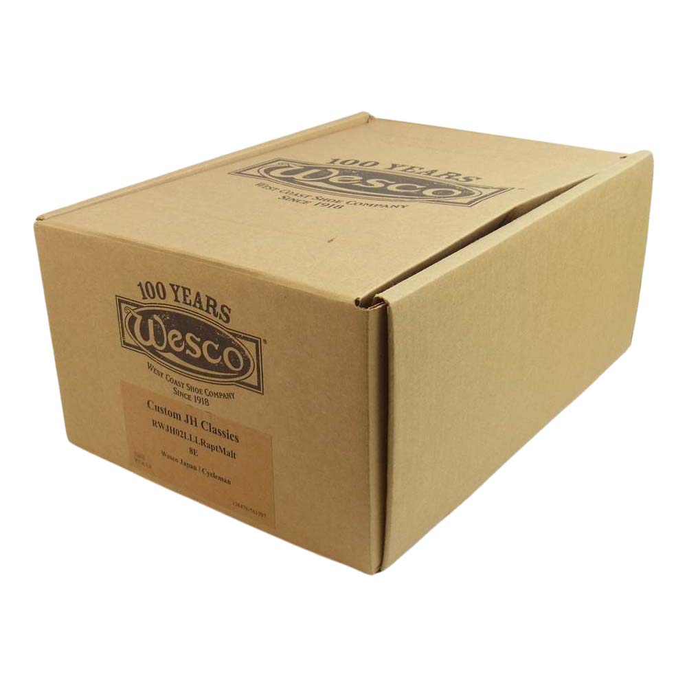 WESCO ウエスコ Custom JH Classics カスタム ジョンヘンリー クラシック ウィングチップ レザー シューズ ブラウン系 8 E【中古】
