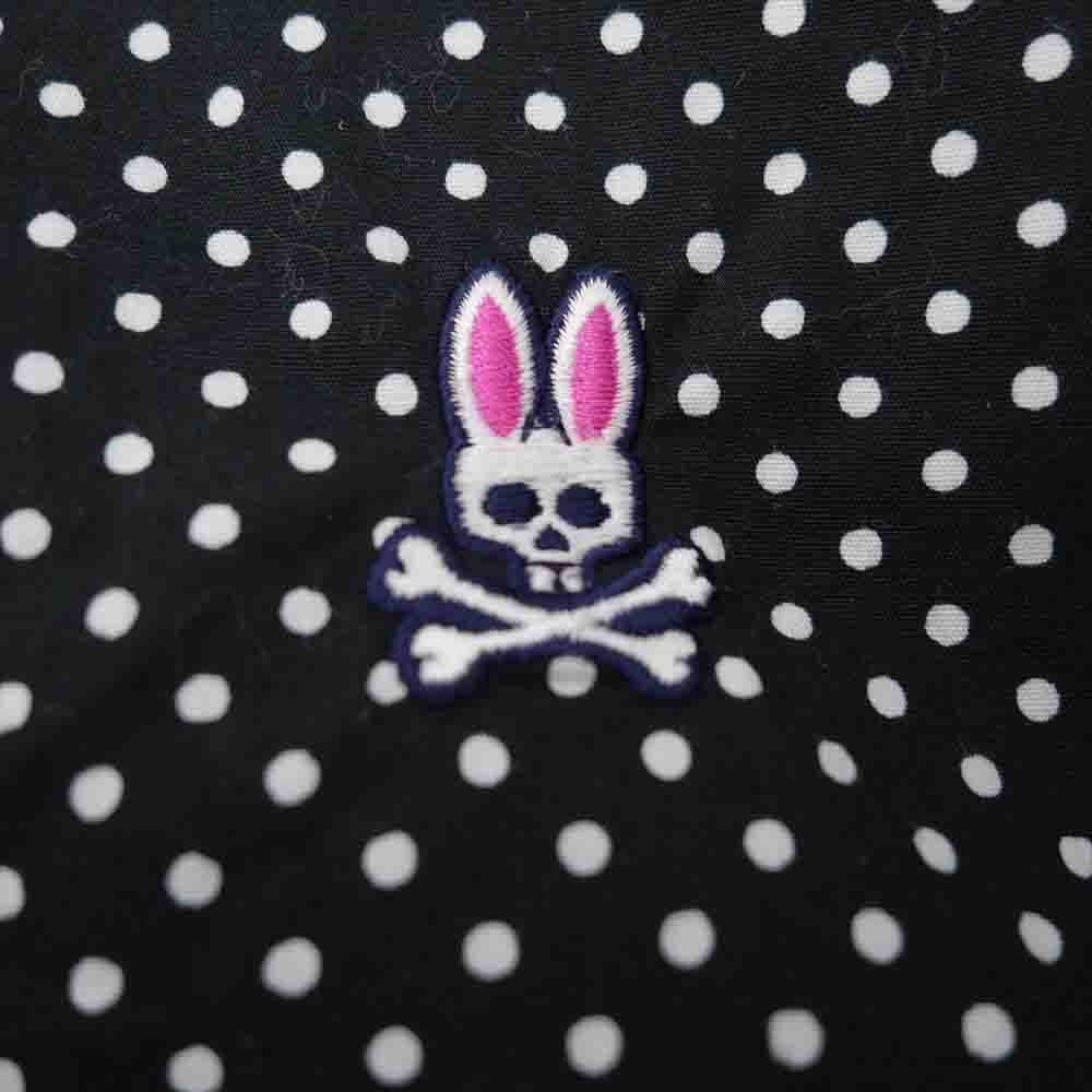 サイコバニー ドット チェック 切替 長袖 シャツ マルチカラー系 S【中古】