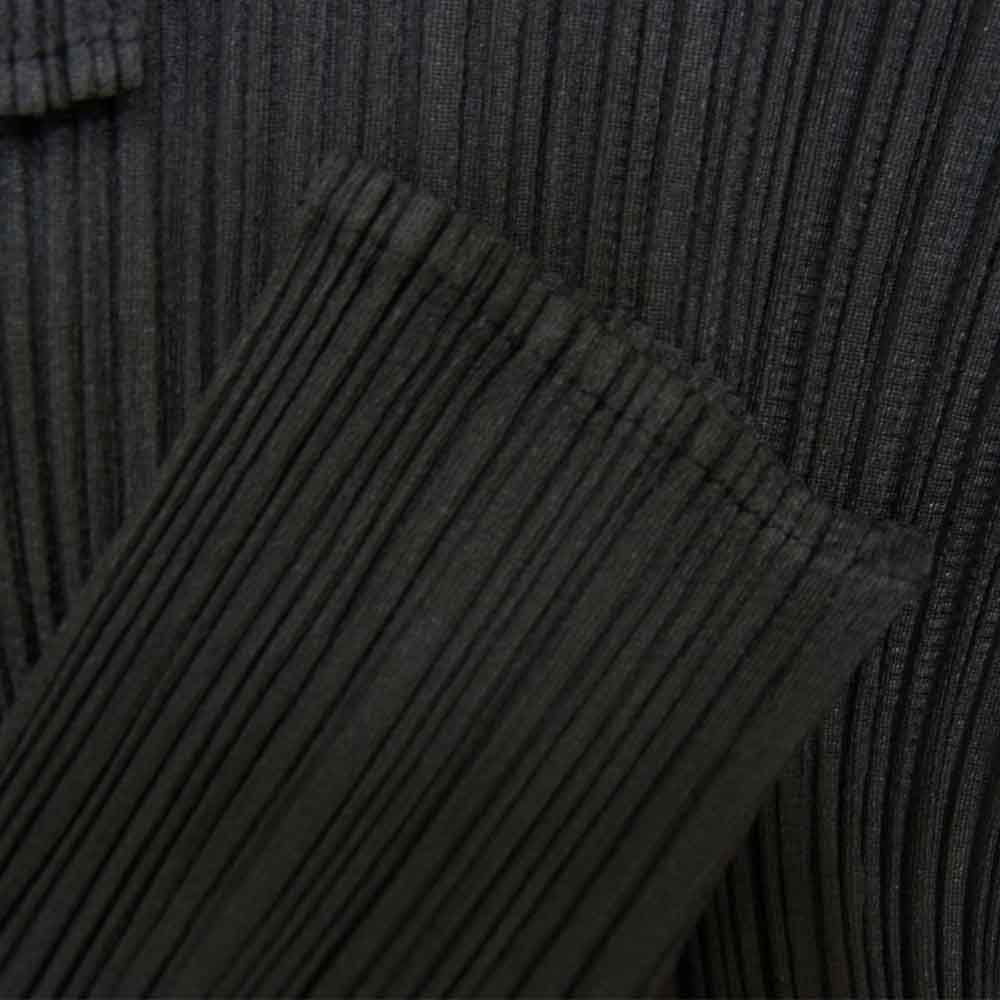 PLEATS PLEASE プリーツプリーズ イッセイミヤケ イッセイミヤケ ISSEY MIYAKE PP04-JK606 プリーツ加工 プルオーバー ブラウス 黒 ブラック系 3【美品】【中古】