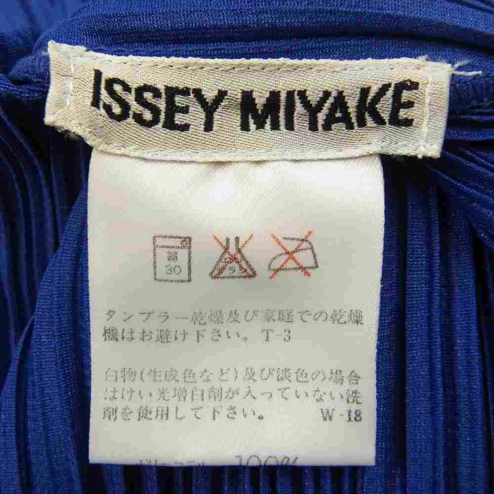 PLEATS PLEASE プリーツプリーズ イッセイミヤケ PP41-JK601 プリーツ加工 フレンチスリーブ カットソー ブルー系 M【美品】【中古】