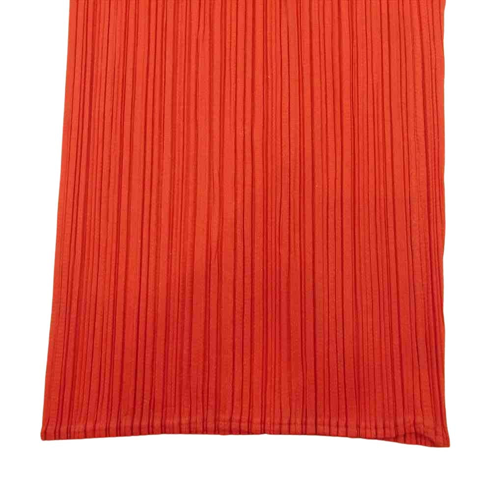 PLEATS PLEASE プリーツプリーズ イッセイミヤケ PP04-JF609 プリーツ加工 ストレート パンツ レッド系 3【美品】【中古】