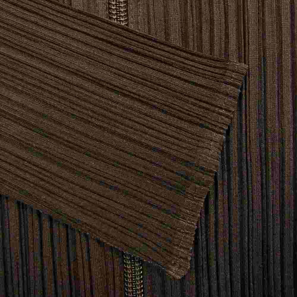 PLEATS PLEASE プリーツプリーズ イッセイミヤケ PP74-JD367 プリーツ加工 ジップ パーカー フーデッド ジャケット ダークブラウン系 3【美品】【中古】