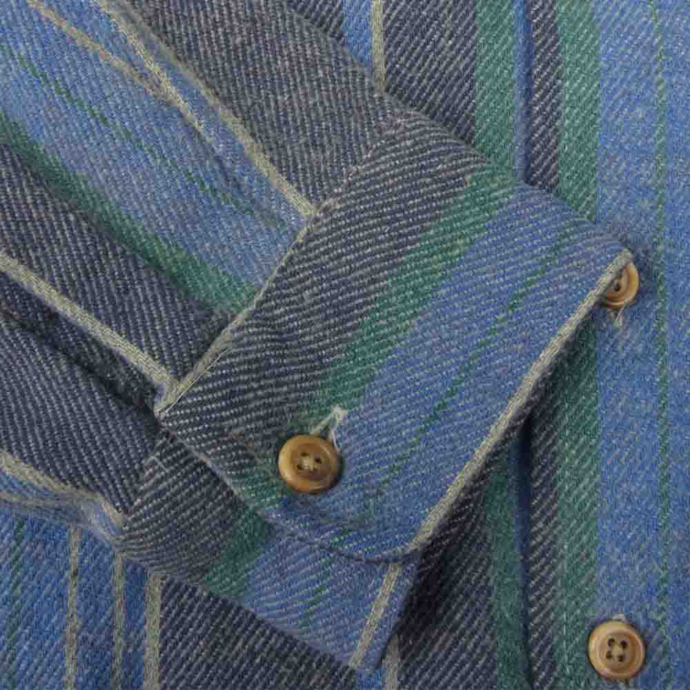 セント ジョンズベイ ヴィンテージ ヘビーネル シャツ ブルー ブルー系 17~17.5【中古】