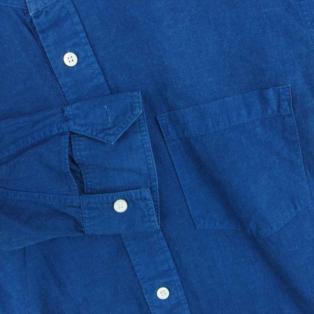 UNITED ARROWS ユナイテッドアローズ SONS サンズ インディゴ染め プルオーバー 長袖 シャツ 日本製 インディゴブルー系 S【中古】