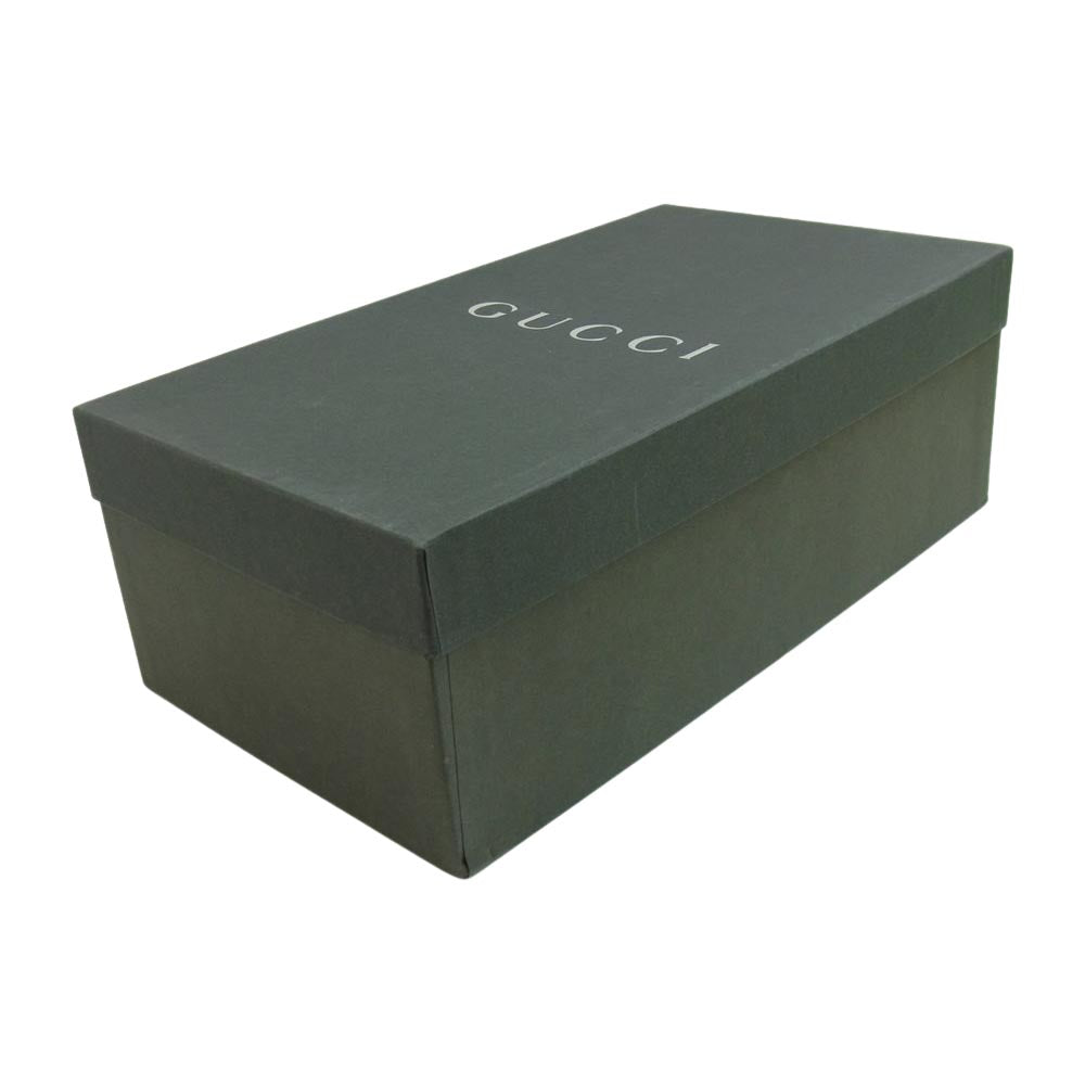 GUCCI グッチ 1407 MOCCASSINO PELLE レザー ローファー ダークブラウン系 39.5【中古】