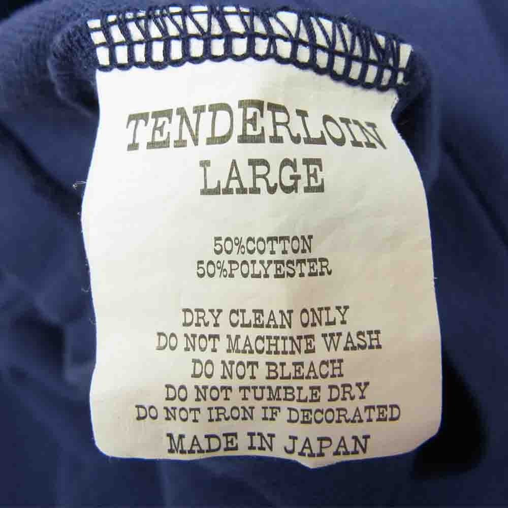 TENDERLOIN テンダーロイン T-WORK POLO ポロシャツ ネイビー系 ライトネイビー系 L【中古】