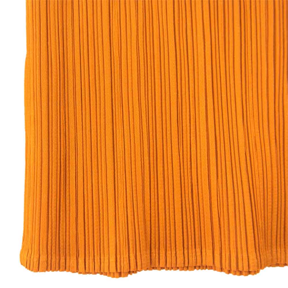 PLEATS PLEASE プリーツプリーズ イッセイミヤケ イッセイミヤケ ISSEY MIYAKE PP61-JH219 プリーツ加工 ノースリーブ チュニック カットソー オレンジ【美品】【中古】