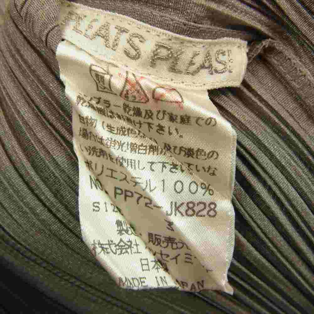 PLEATS PLEASE プリーツプリーズ イッセイミヤケ PP72-JK828 プリーツ加工 総柄 ノースリーブ グレー グレー系 3【美品】【中古】