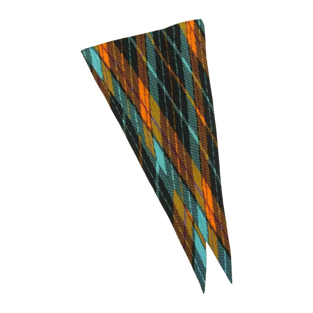 PLEATS PLEASE プリーツプリーズ イッセイミヤケ PP61-JG413 プリーツ加工 スカーフ付き チェック ブラウス マルチカラー系 3【美品】【中古】