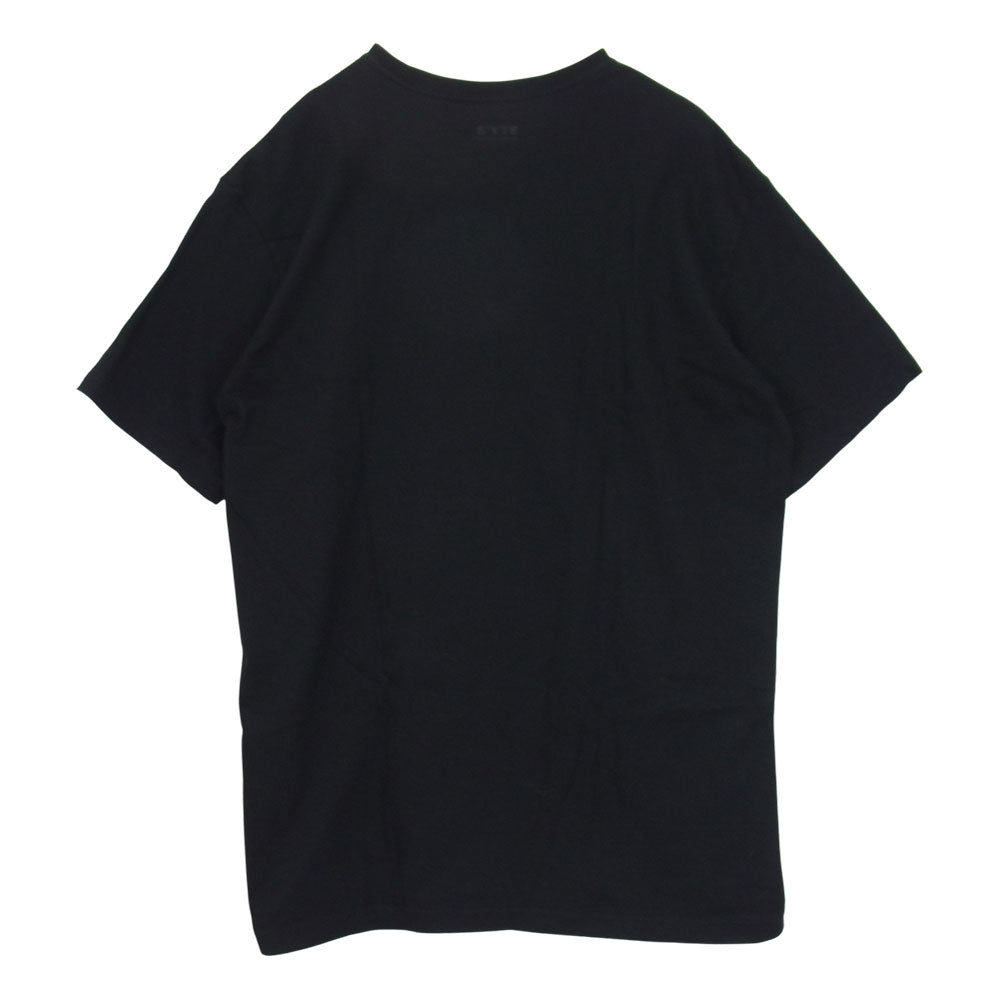 Yohji Yamamoto ヨウジヤマモト S’YTE UH-T29-006 Black Is Modest Message T-Shirt メッセージ プリント 半袖 Tシャツ カットソー ブラック系 4【中古】