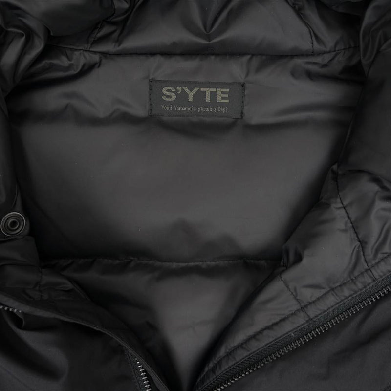 Yohji Yamamoto ヨウジヤマモト S'YTE UV-Y14-911 Pe Taffeta Stitch-Less Big Hooded  Down Coat ステッチレス ビッグ ダウン コート ブラック系 3【新古品】【未使用】【中古】