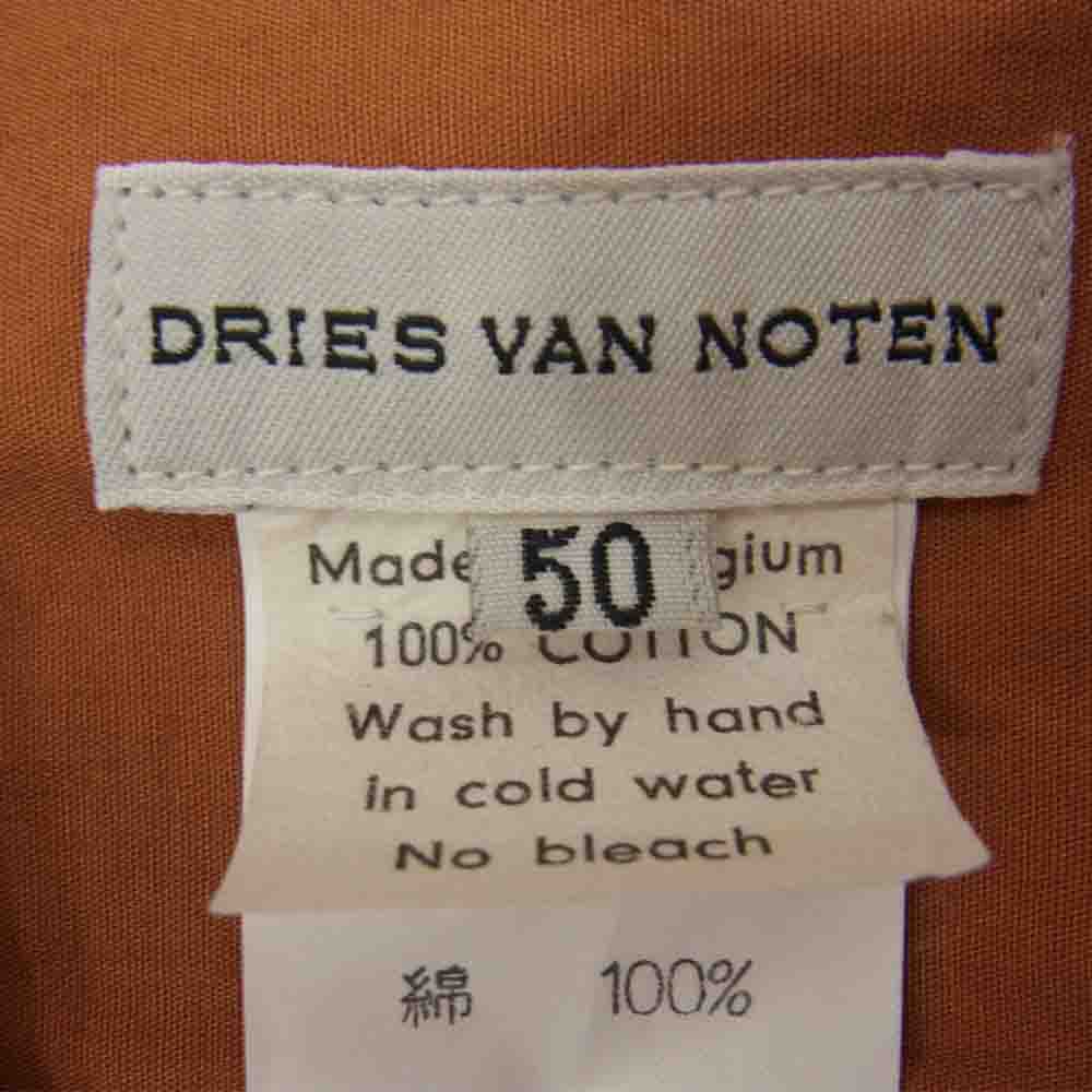 DRIES VAN NOTEN ドリスヴァンノッテン 2ポケット 長袖シャツ オレンジ系 50【中古】