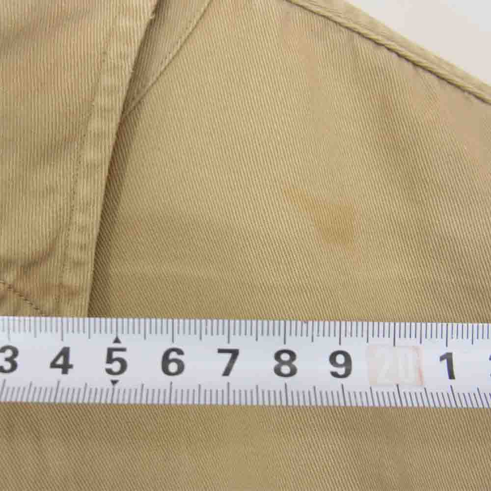 ヘラクレス ヴィンテージ 50s マチ付き ツイル ワークシャツ ベージュ系【中古】
