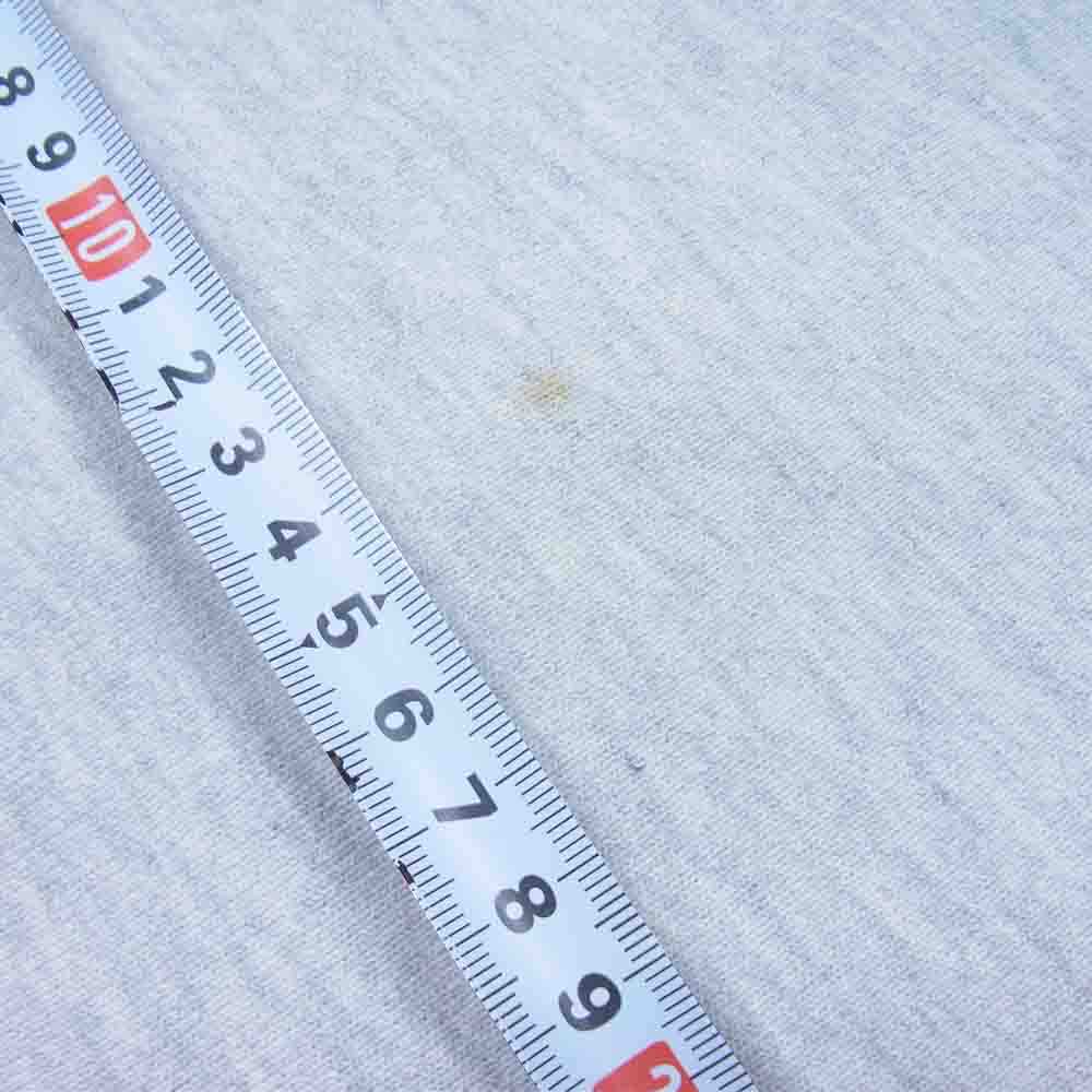 Champion チャンピオン ヴィンテージ 90s 刺繍タグ リバースウィーブ プリント 半袖 スウェット グレー系 XL【中古】