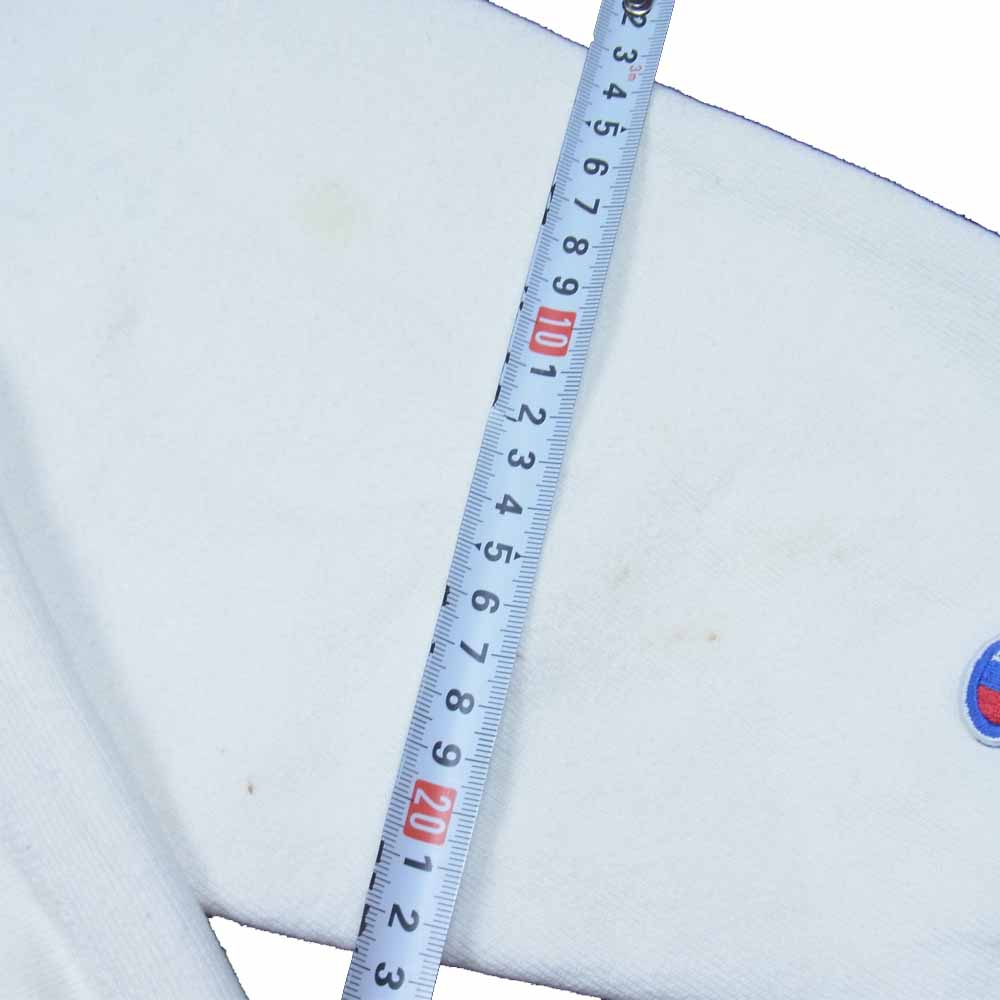 Champion チャンピオン ヴィンテージ 90s 刺繍タグ リバースウィーブ クルー スウェット ホワイト系 L【中古】