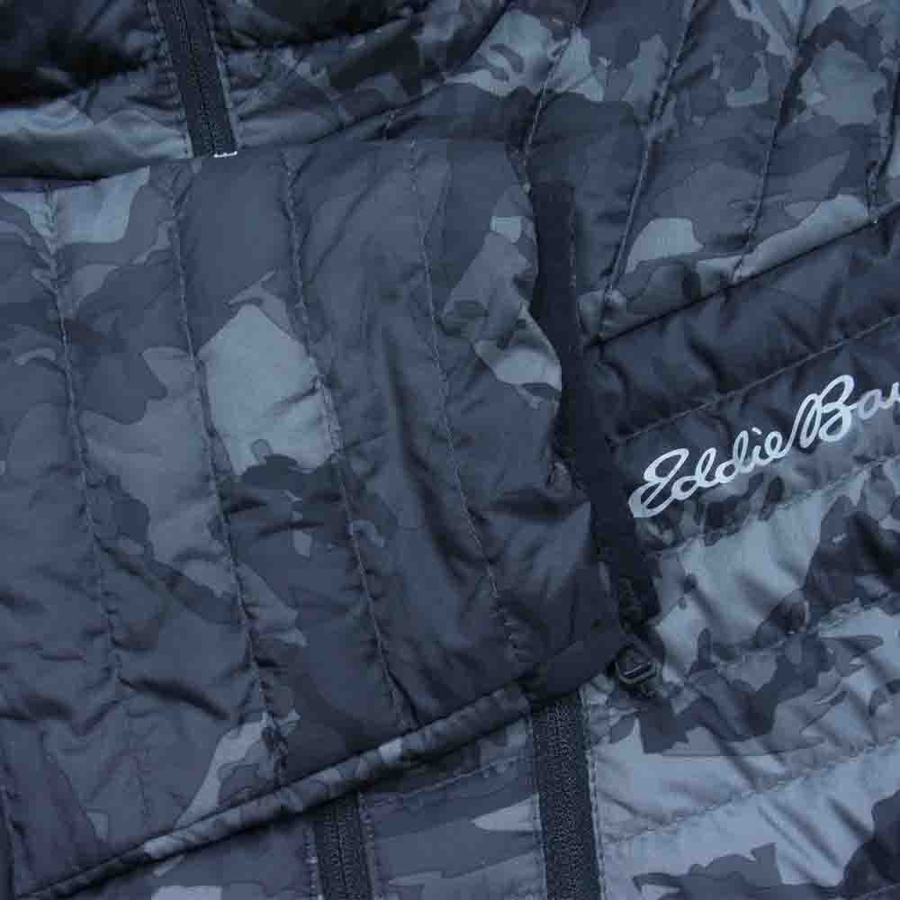 Eddie Bauer エディー・バウアー カモ柄 ダウン キルティング ジャケット グレー系 S【中古】