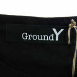 Yohji Yamamoto ヨウジヤマモト GroundY GN-T55-076 Logo print Tshirt ロゴ プリント Tシャツ ブラック系 4【新古品】【未使用】【中古】