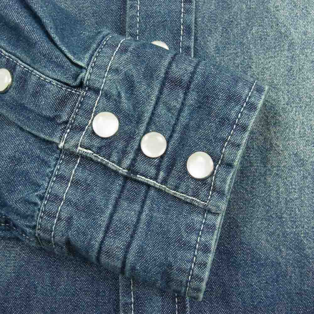 NUMBER(N)INE ナンバーナイン LOVELESS GUILD PRIME COLLABORATION DENIM SHIRT デニム シャツ インディゴブルー系 L【中古】