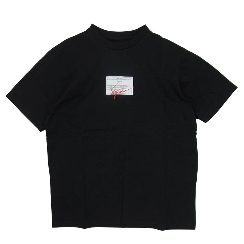 シュプリーム シグネチャー ラベル Tシャツ Lサイズ 黒