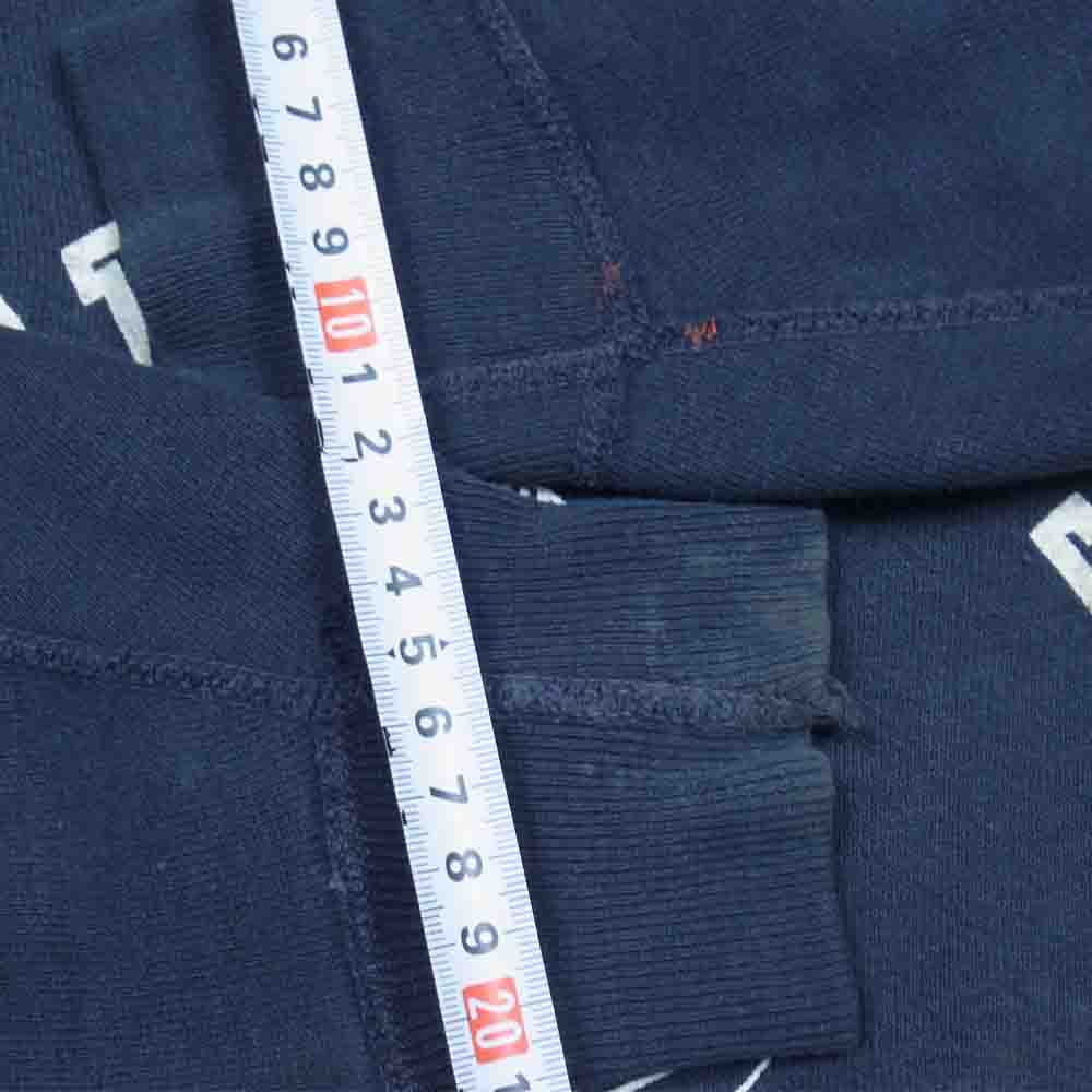 Champion チャンピオン 65s~67sランタグ カレッジプリント スウェット トレーナー ネイビー系 L【中古】