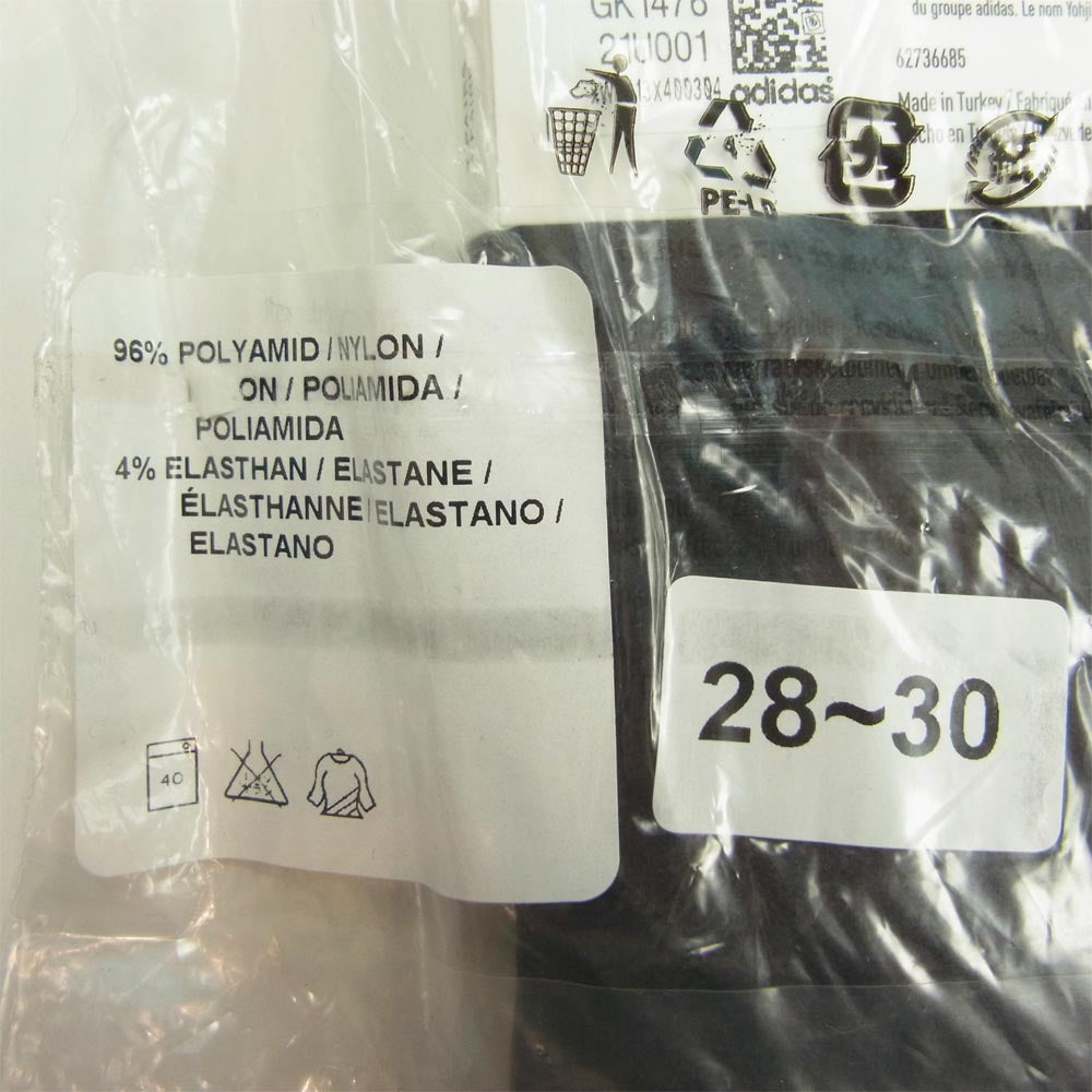 Yohji Yamamoto ヨウジヤマモト Y-3 ワイスリー ロゴ ソックス 靴下 3足セット ブラック系 L 28~30cm【新古品】【未使用】【中古】