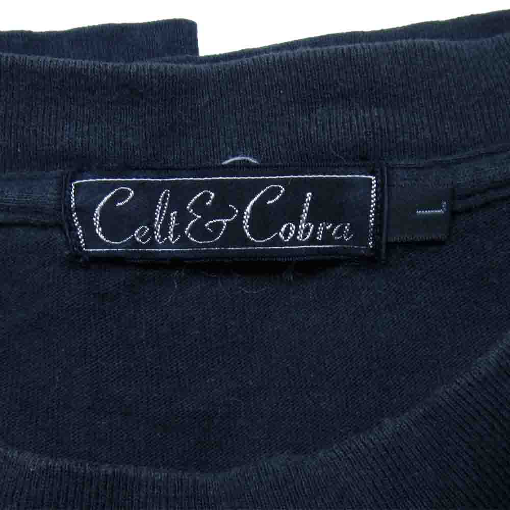 Celt&Cobra ケルト&コブラ プリント Tシャツ ブラック系 L【中古】