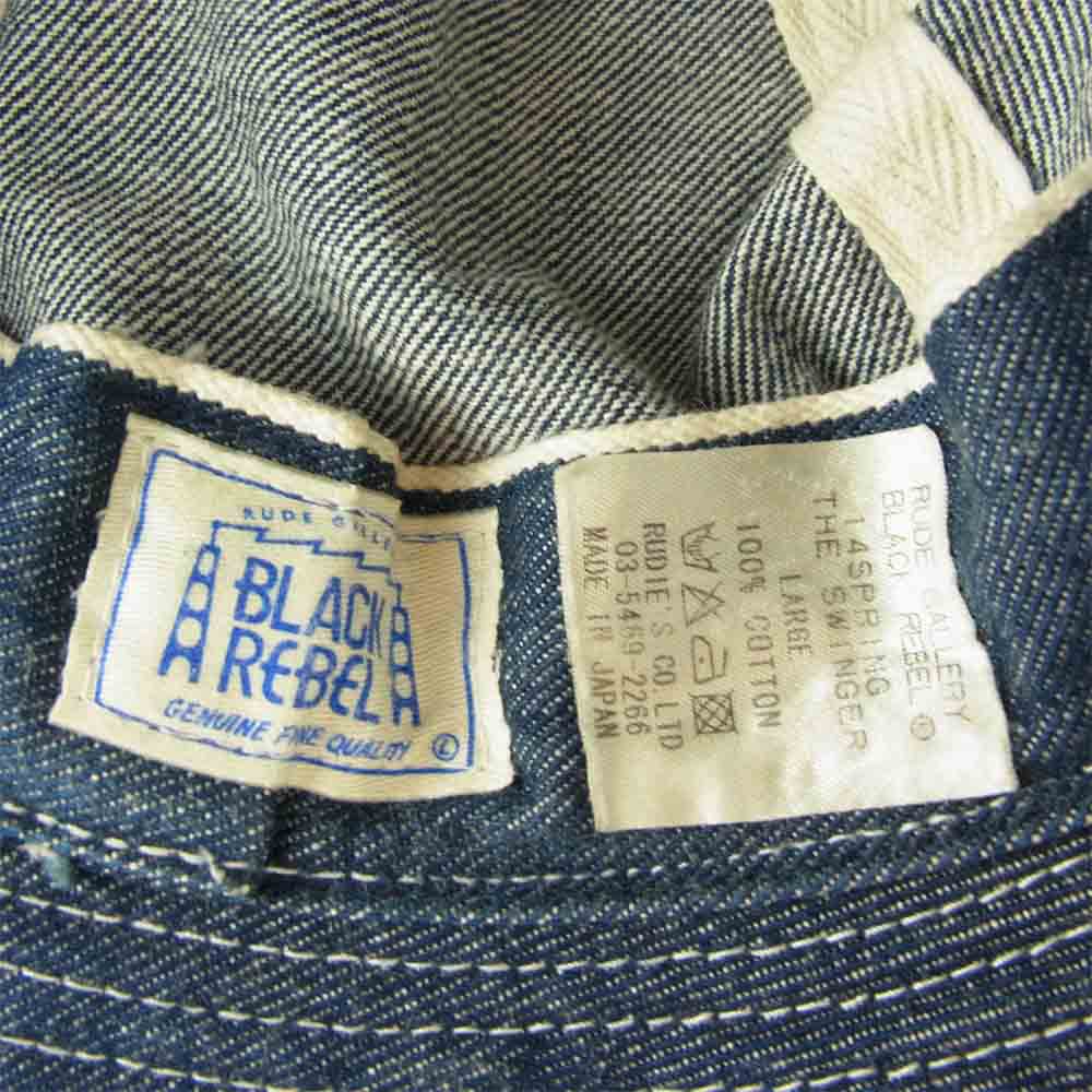 RUDE GALLERY BLACK REBEL ルードギャラリーブラックレーベル DENIM HAT デニム ハット【中古】