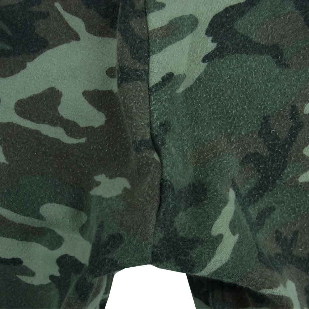 AKM エイケイエム K092 65 SOLID EASY SHORTS ソリッド イージー スウェット ショーツ カモフラ グリーン系 S【中古】