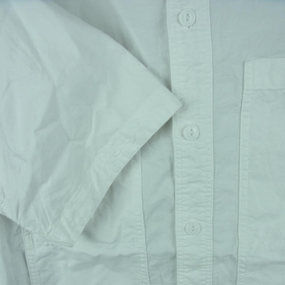 SASAFRAS ササフラス Feel Sun Half 1/2 Oxford フィール サン ハーフ オックスフォード 半袖 シャツ ホワイト系 S【中古】