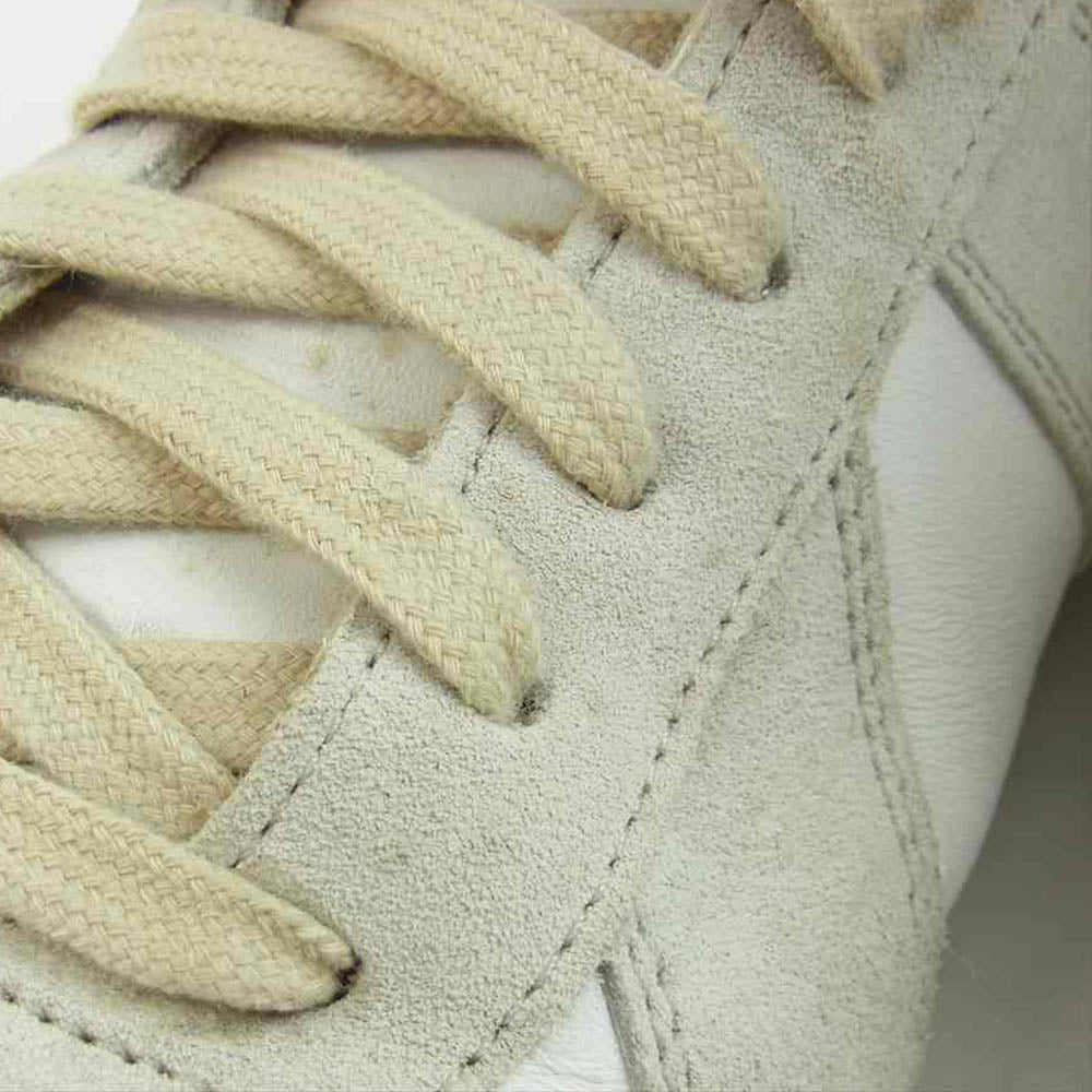 MAISON MARGIELA メゾンマルジェラ ジャーマントレーナー ハイカット ホワイト系 グレー系 42【中古】