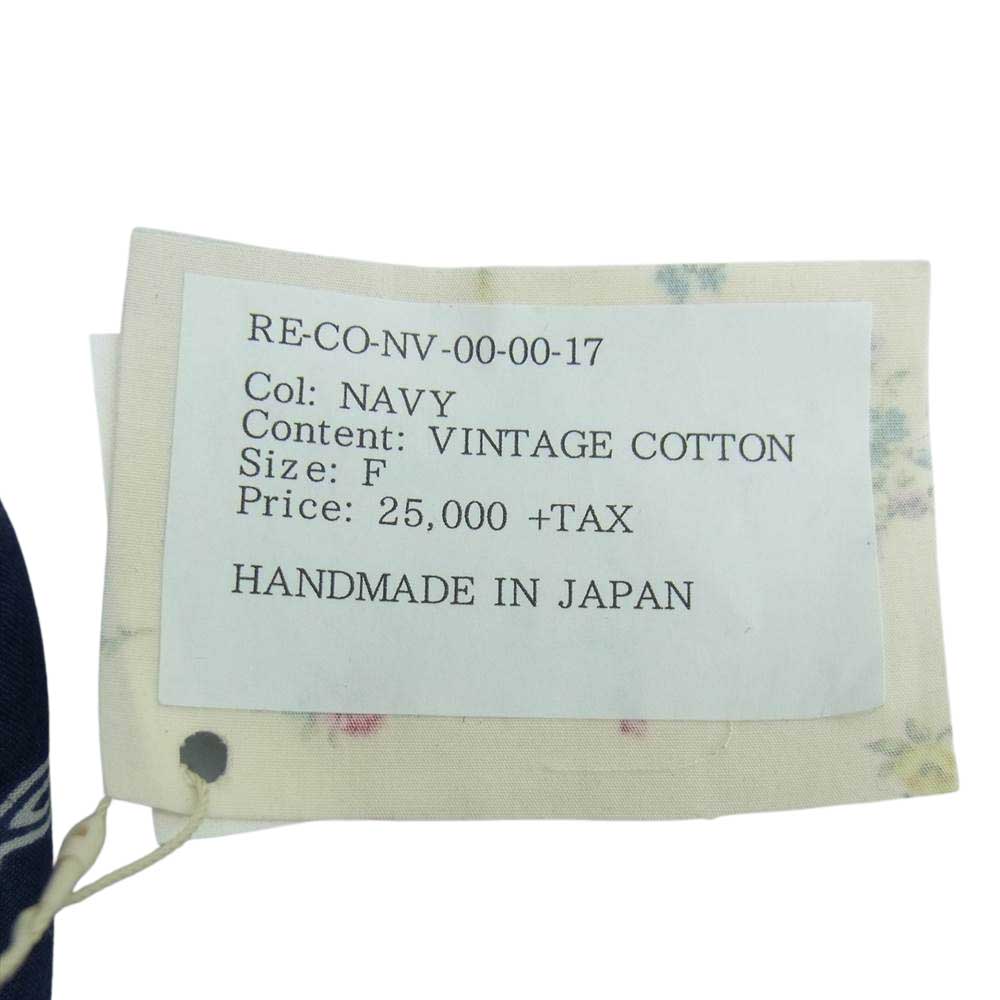 READY MADE レディメイド RE-CO-NV-00-00-17 FROG MAN フロッグマン バンダナ 再構築 ドール ブルー ネイビー系【美品】【中古】