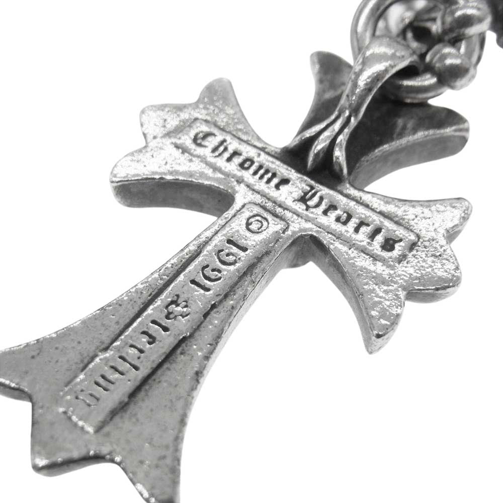 CHROME HEARTS クロムハーツ(原本無) CRSBL CHN SML クロスボールチェーン スモールCHクロス ネックレス シルバー系【中古】