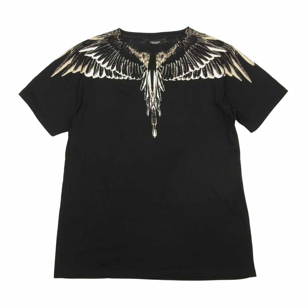 未使用 MARCELO BURLON FEATHER Tシャツ 【Lサイズ】WH×BK し