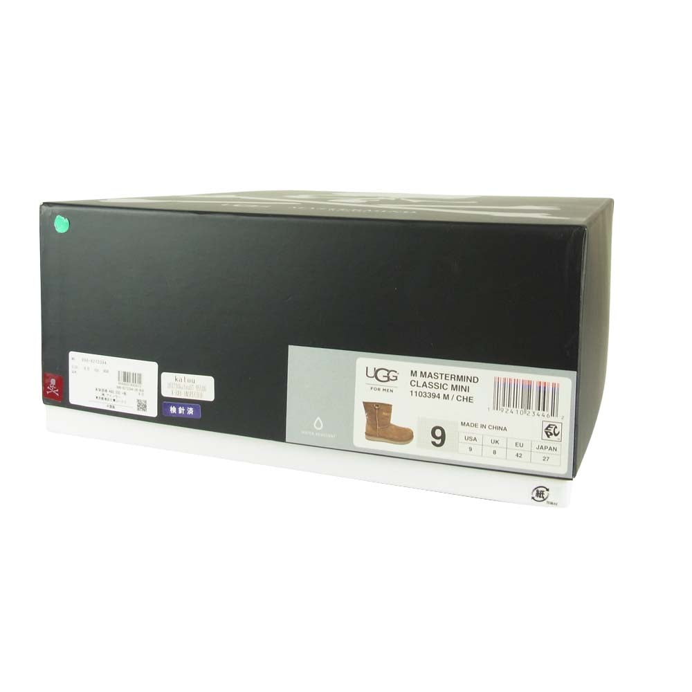 mastermind JAPAN マスターマインドジャパン × UGG Classic Mini クラシックミニ ムートンブーツ シューズ ライトブラウン系 27cm【新古品】【未使用】【中古】