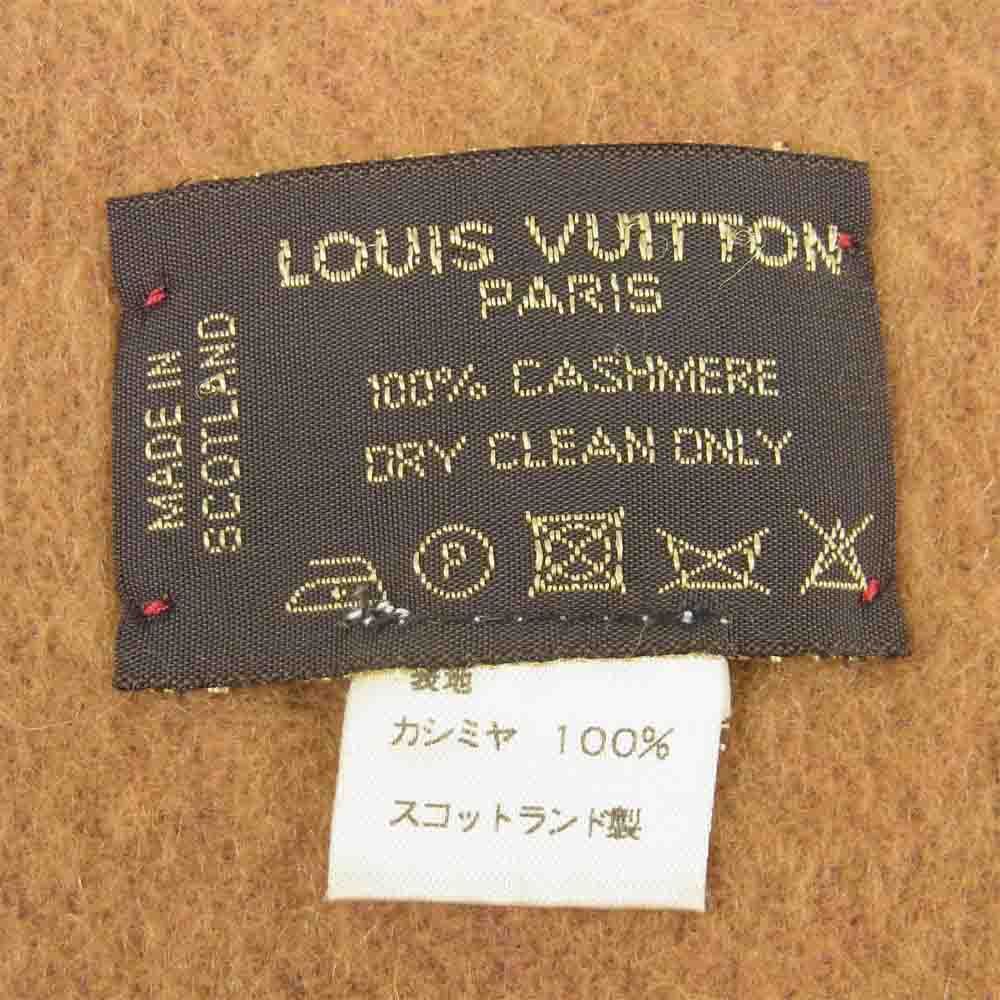 LOUIS VUITTON ルイ・ヴィトン M71295 国内正規品 エシャルプ バローダ カシミヤ100% マフラー レッド系 ブラウン系【中古】