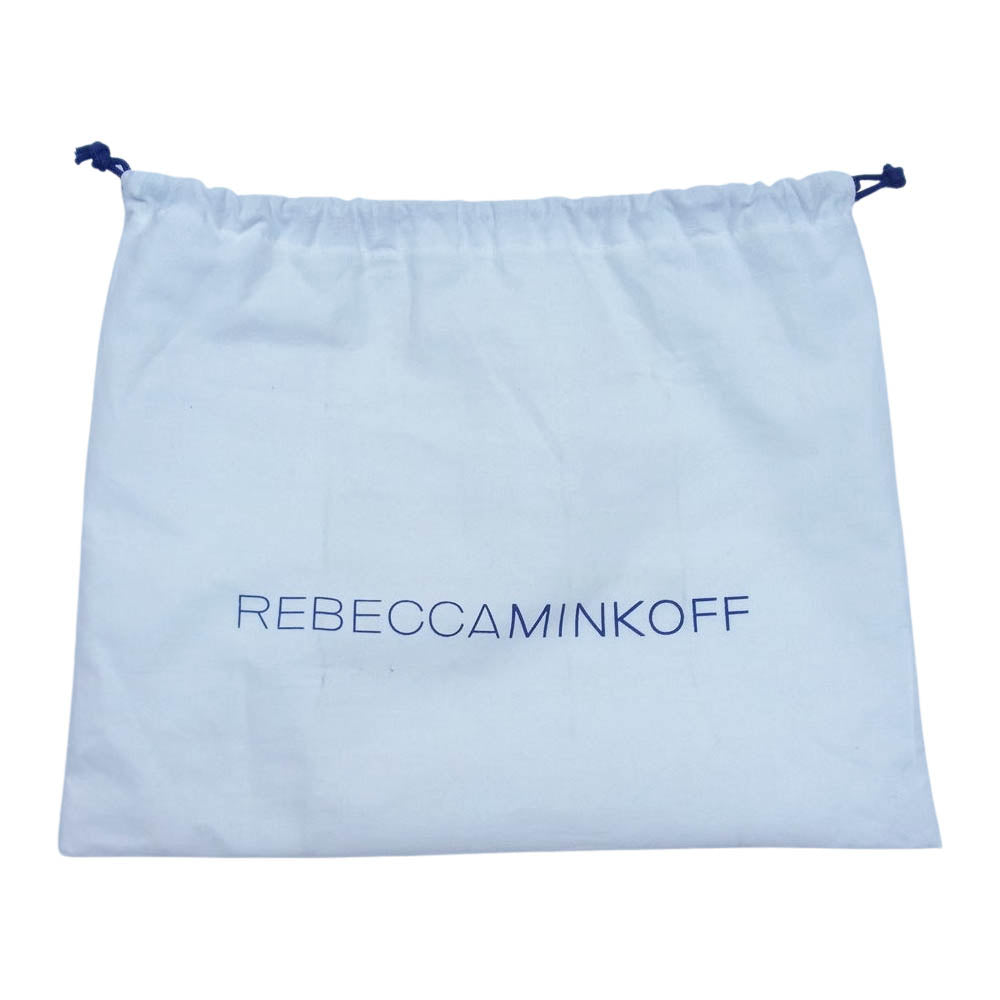 Rebecca Minkoff レベッカミンコフ レザー フリンジ ショルダーバッグ ブラック系【美品】【中古】