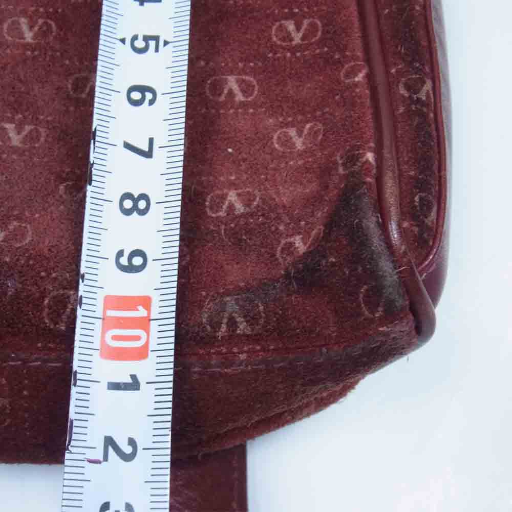 VALENTINO ヴァレンティノ Vロゴ総柄 ショルダーバッグ ブラウン系【中古】