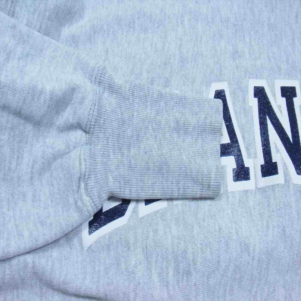 Champion チャンピオン ヴィンテージ USA製 80s トリコタグ BRANDIES プリント リバースウィーブ スウェット トレーナー グレー系 L【中古】