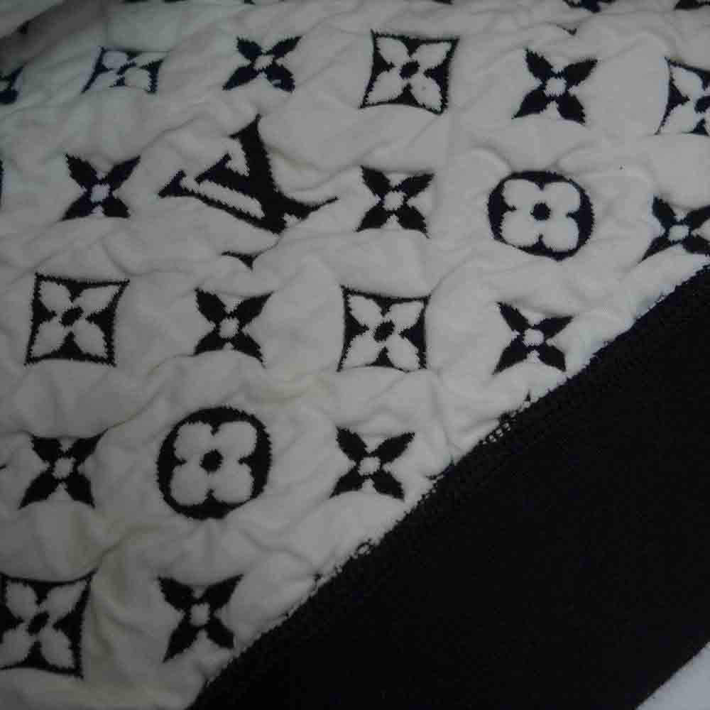 LOUIS VUITTON ルイ・ヴィトン 20SS 1A7RRM フル モノグラム ジャカード クルーネック スウェット ブラック系 XS【中古】