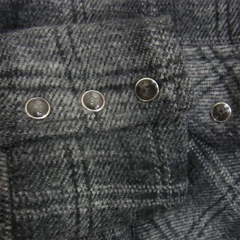 BACKBONE バックボーン BB12FW-S19 CUT&SEWN OMBLECHECK SHIRT カットソー オンブレチェック シャツ グレー系 L【中古】