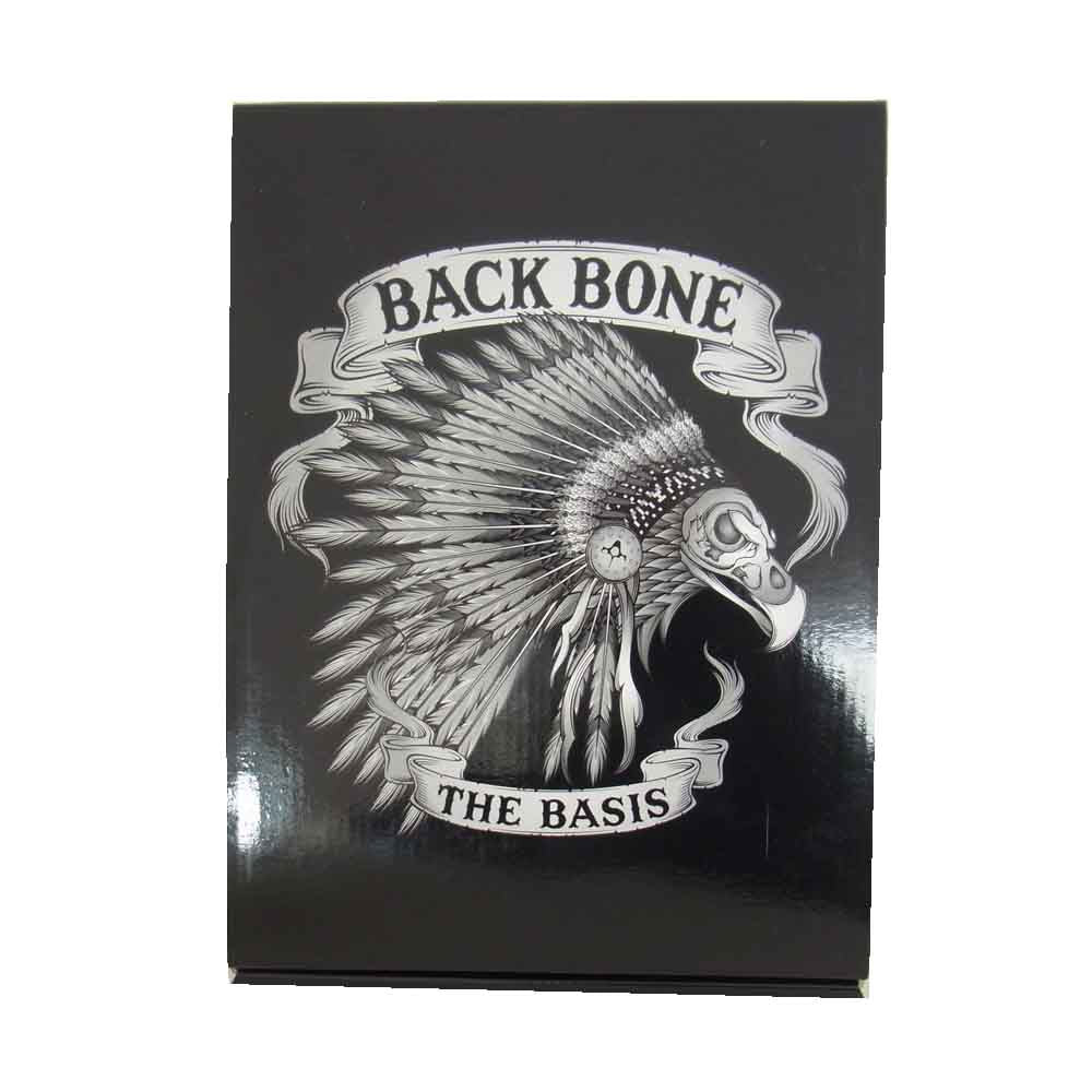 BACKBONE バックボーン BB13SS-C101 バックプリント イーグルスカル ポケット Tシャツ ブラック系 M【新古品】【未使用】【中古】