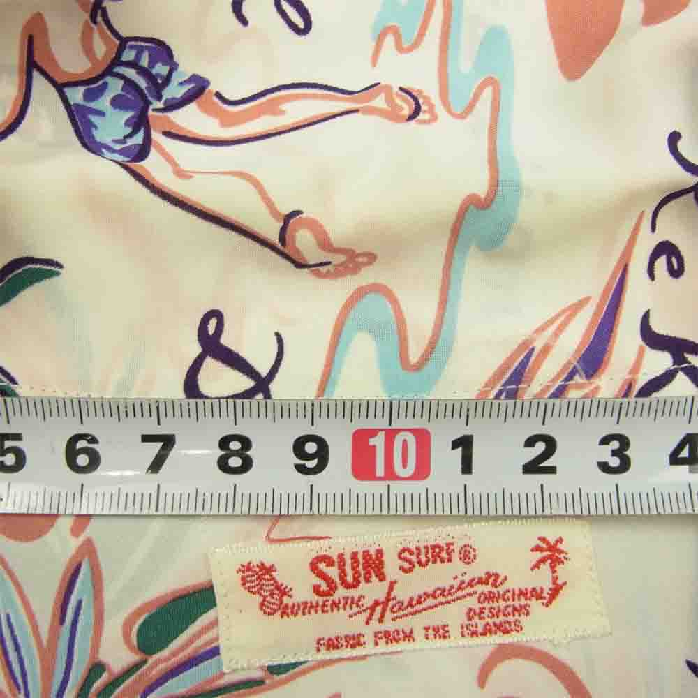 SUN SURF サンサーフ SS37771JS 総柄 半袖 アロハ シャツ ホワイト系 M【中古】