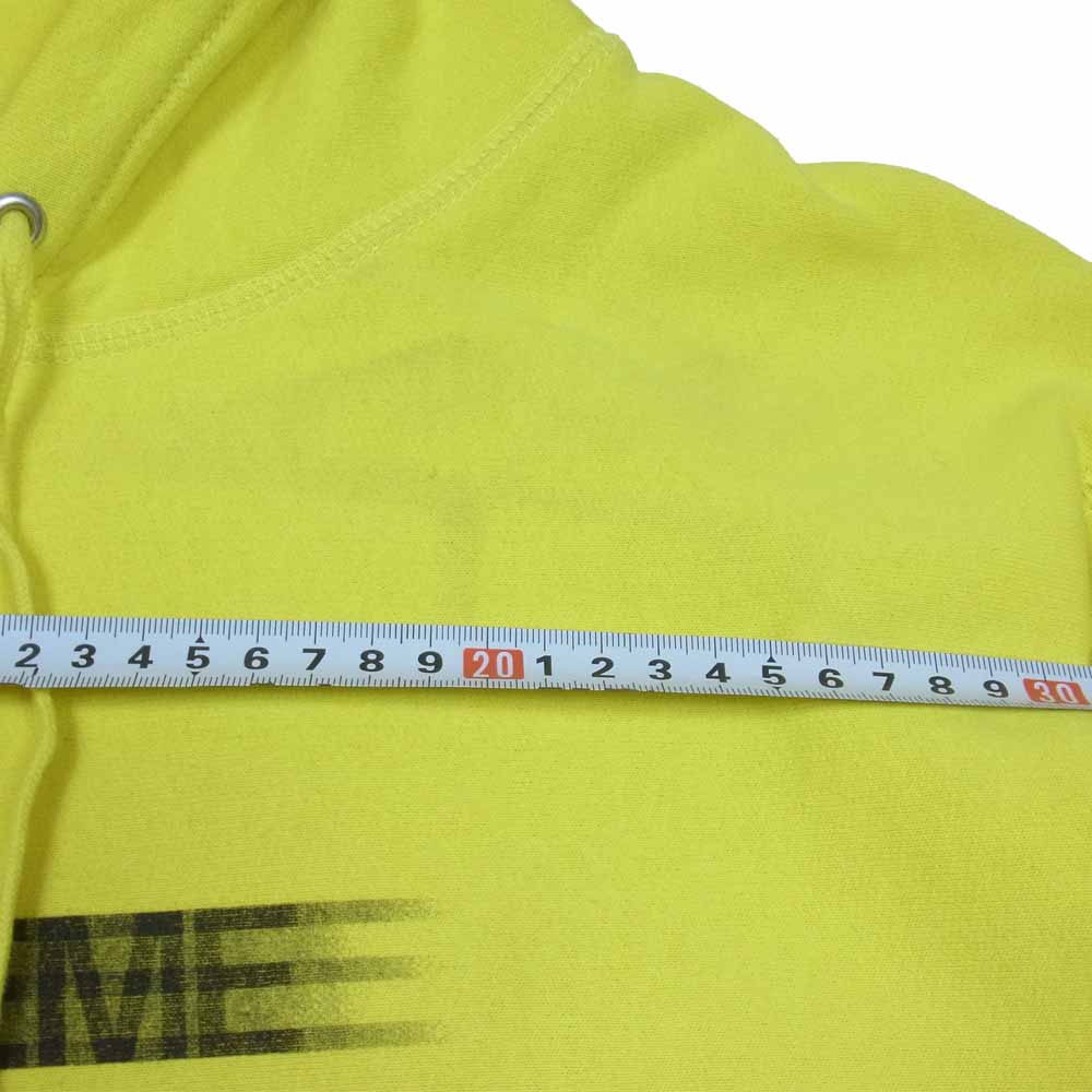 Supreme シュプリーム 20SS Motion Logo Hooded Sweatshirt モーション ロゴ フーデッド スウェット プルオーバー パーカー イエロー系 L【中古】