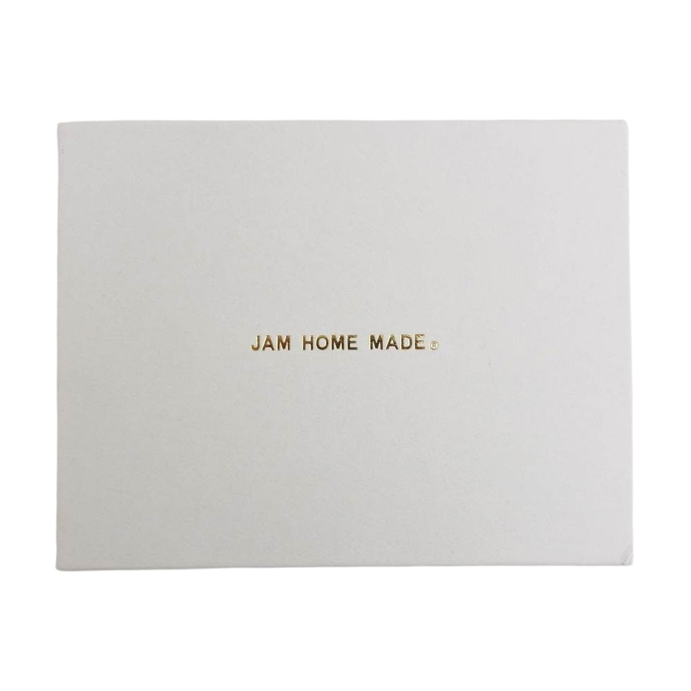 JAM HOME MADE ジャムホームメイド レザー 二つ折り ラウンドジップ ウォレット 財布 ブラック系【美品】【中古】