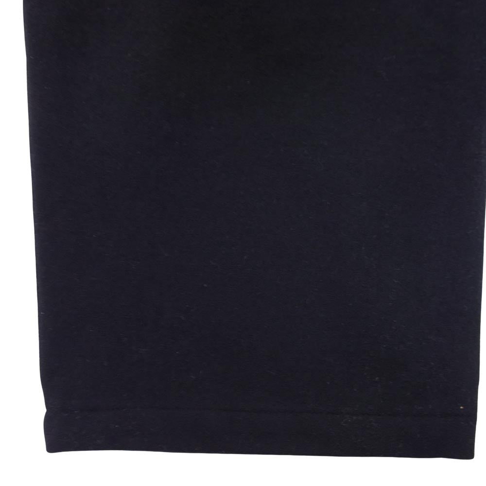 COMOLI コモリ 21AW U03-03005 強縮ウール ドローストリング パンツ ネイビー系 1【美品】【中古】