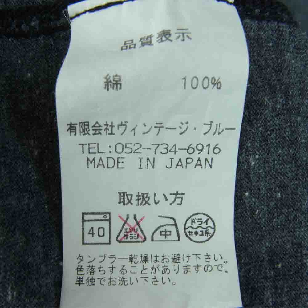 BLACK SIGN ブラックサイン Henly Neck ヘンリーネック 半袖 Tシャツ コットン 日本製 チャコールグレー系 40【中古】